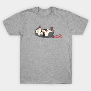 Playing Possum: Opossum Faking Death T-Shirt